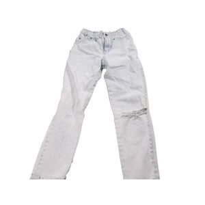 Ary Cooper Dangerous Jeans Womens Size 12 Acid Wash Distressed Denim Retro Y2K